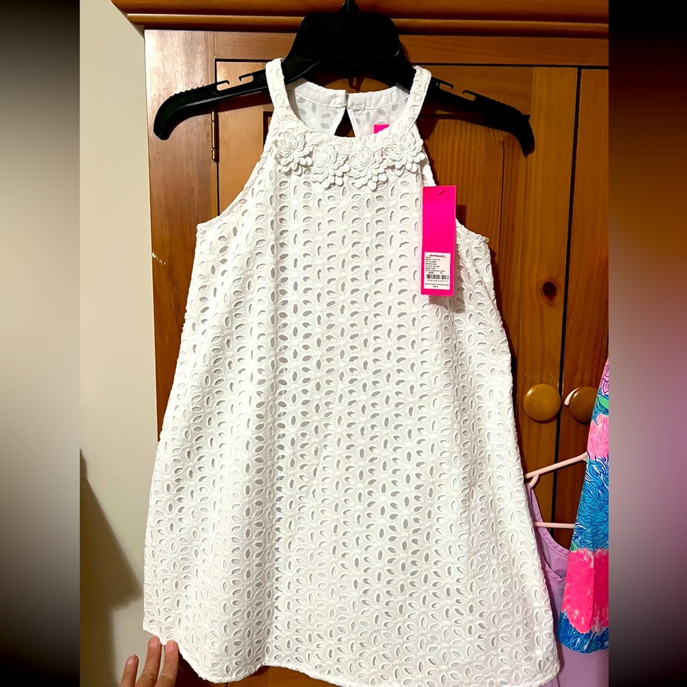 🛑SOLD🛑 Lilly Pulitzer Girls White Eyelet dress